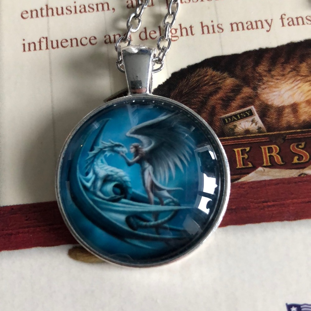 Dragon and fairy necklace